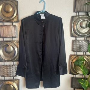 Harve Benard Black Polyester Shirt
